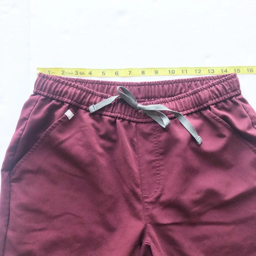 Figs Pants Mens Medium Tansen Jogger Scrub Burgundy Maroon Technical Collection